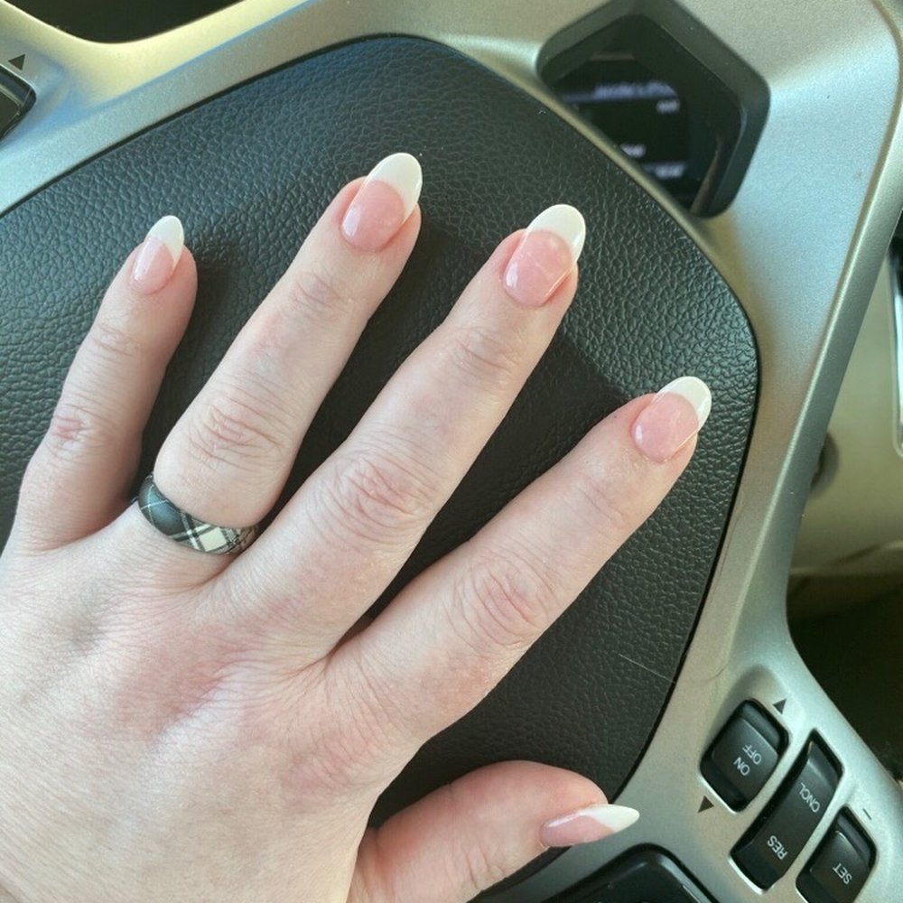 French manicure SNS French manicure SNS