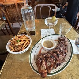 Steak & Fries. Perfect martini. What else can you ask for?
