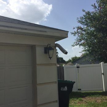 TurnKey Roofing - Left the gutter dangling like this... one mans response: "well, we don't do gutters". - Roofing Near Me - Longwood, Florida