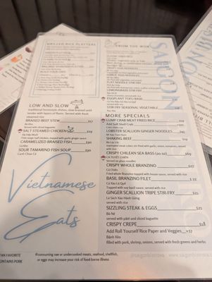 Menu photo 5 Saigon Bistro Sterling Sterling, VA
