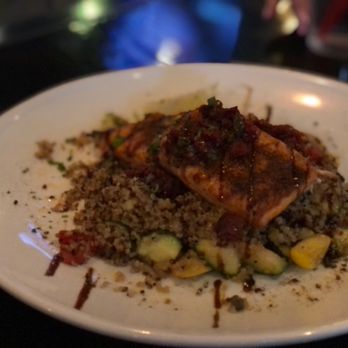 Wildfire Public House - Balsamic Salmon over quinoa - Breakfast & Brunch Near Me - Modesto, California Wildfire Public House - Balsamic Salmon over quinoa - Breakfast & Brunch Near Me - Modesto, California