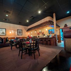 Fulin's Asian Cuisine - Half of dining room and sushi bar.