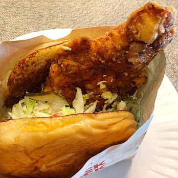 The Crack Shack - Coop Deville Sandwich - superb!!  Just the right amount of heat - Chicken Shop Near Me - Costa Mesa, California