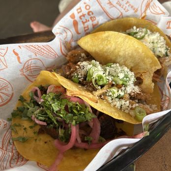 Local Cantina - Hilliard - SAUCY PIG TACO TINGA CHICKEN TACO TRUCK STYLE TACO - Mexican Near Me - Hilliard, Ohio