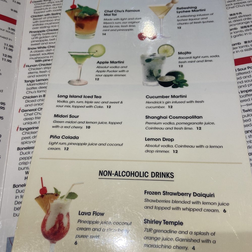 Chef Chu's - Drinks menu - Chinese Near Me - Los Altos, California Chef Chu's - Drinks menu - Chinese Near Me - Los Altos, California