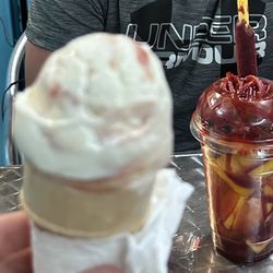 Mango Loco  and Guava with Cream ice cream