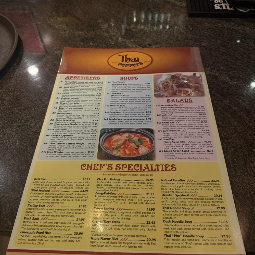 Thai Peppers - Menu - Thai Near Me - Bristow, Virginia Thai Peppers - Menu - Thai Near Me - Bristow, Virginia