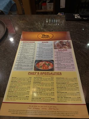 Menu photo 1 Thai Peppers Bristow, VA Menu photo 1 Thai Peppers Bristow, VA