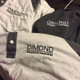 Shirts that I got embroidered by sun splash for my small business, they came out great