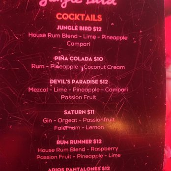 Jungle Bird - Cocktail Bars Near Me - San Juan, Puerto Rico