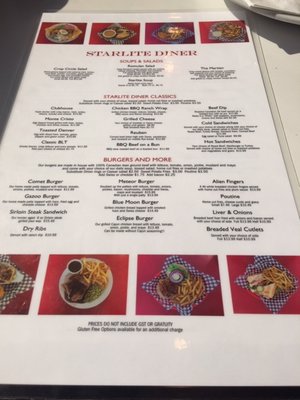 Menu photo 1 Starlite Diner Car Bowden, AB