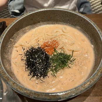 Udon Lab - Mentaiko Cream Udon - Noodles Near Me - New York, New York Udon Lab - Mentaiko Cream Udon - Noodles Near Me - New York, New York