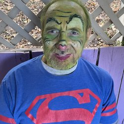 Aunt Nancy's Face Art - Our face and body art is made specifically for human skin. It doesn't smear easily, and comes off with soap and water.