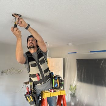 Armes Electric - Dalton installing a can light - Electricians Near Me - Laguna Hills, California Armes Electric - Dalton installing a can light - Electricians Near Me - Laguna Hills, California