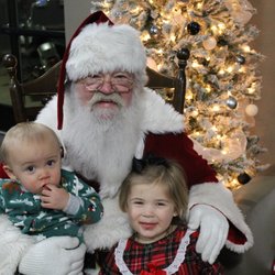 Refuge Church - Santa shows up at our Polar Express movie night in December.