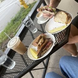 WheatFields Bakery Café - Ruben and turkey cranberry relish sandwiches.