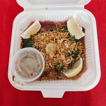 Oasis Vietnamese Cuisine - COVID-19 Takeout - Rare Beef with Lemon Juice. Beneath the crunch fried shallots is micro-thin slices of raw beef. Yum! $10 a/o Aug 2020 - Vietnamese Near Me - Pacifica, California Oasis Vietnamese Cuisine - COVID-19 Takeout - Rare Beef with Lemon Juice. Beneath the crunch fried shallots is micro-thin slices of raw beef. Yum! $10 a/o Aug 2020 - Vietnamese Near Me - Pacifica, California