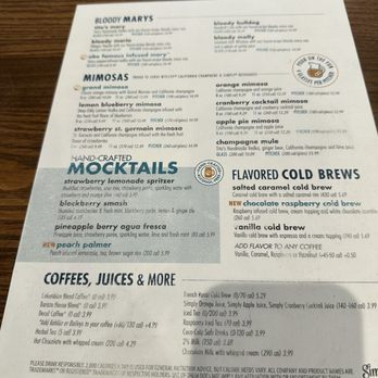Another Broken Egg Cafe - Drink menu - American Near Me - Winston Salem, North Carolina