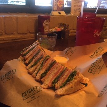 Cricket's Grill & Draft House - club sandwich - American Near Me - Waco, Texas