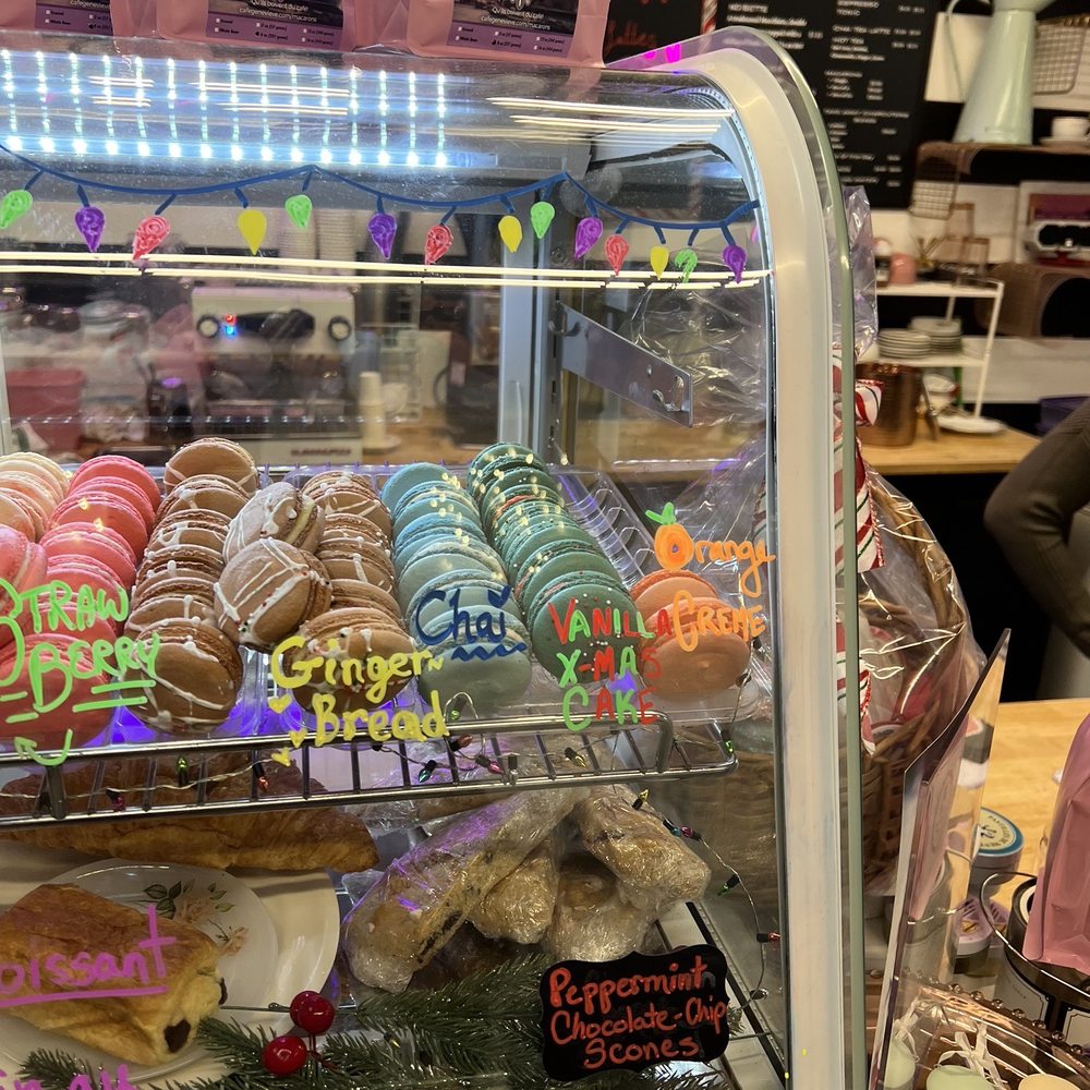 Cafe Genevieve - Macarons case - Macarons Near Me - Norfolk, Virginia Cafe Genevieve - Macarons case - Macarons Near Me - Norfolk, Virginia