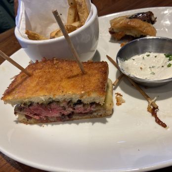 Nick's On State - Husband's prime rib melt-amazing! - New American Near Me - Carlsbad, California Nick's On State - Husband's prime rib melt-amazing! - New American Near Me - Carlsbad, California