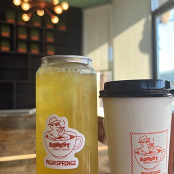 Ernest Coffee - strawberry green tea canned and a drip coffee - Coffee & Tea Near Me - Palm Springs, California Ernest Coffee - strawberry green tea canned and a drip coffee - Coffee & Tea Near Me - Palm Springs, California