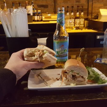 Mes Lounge - Chicken Bah Mi slider.   Hitting the spot.  Check out this place on Franklin.  They did a great job here. - Lounges Near Me - Buffalo, New York