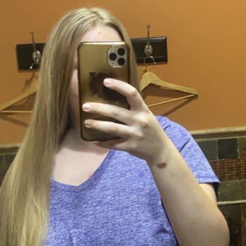 Millicent and Company - This is my hair freshly done you can see the gap in the front after it was freshly done. This picture was taken in the bathroom. - Hair Salons Near Me - La Mesa, California Millicent and Company - This is my hair freshly done you can see the gap in the front after it was freshly done. This picture was taken in the bathroom. - Hair Salons Near Me - La Mesa, California