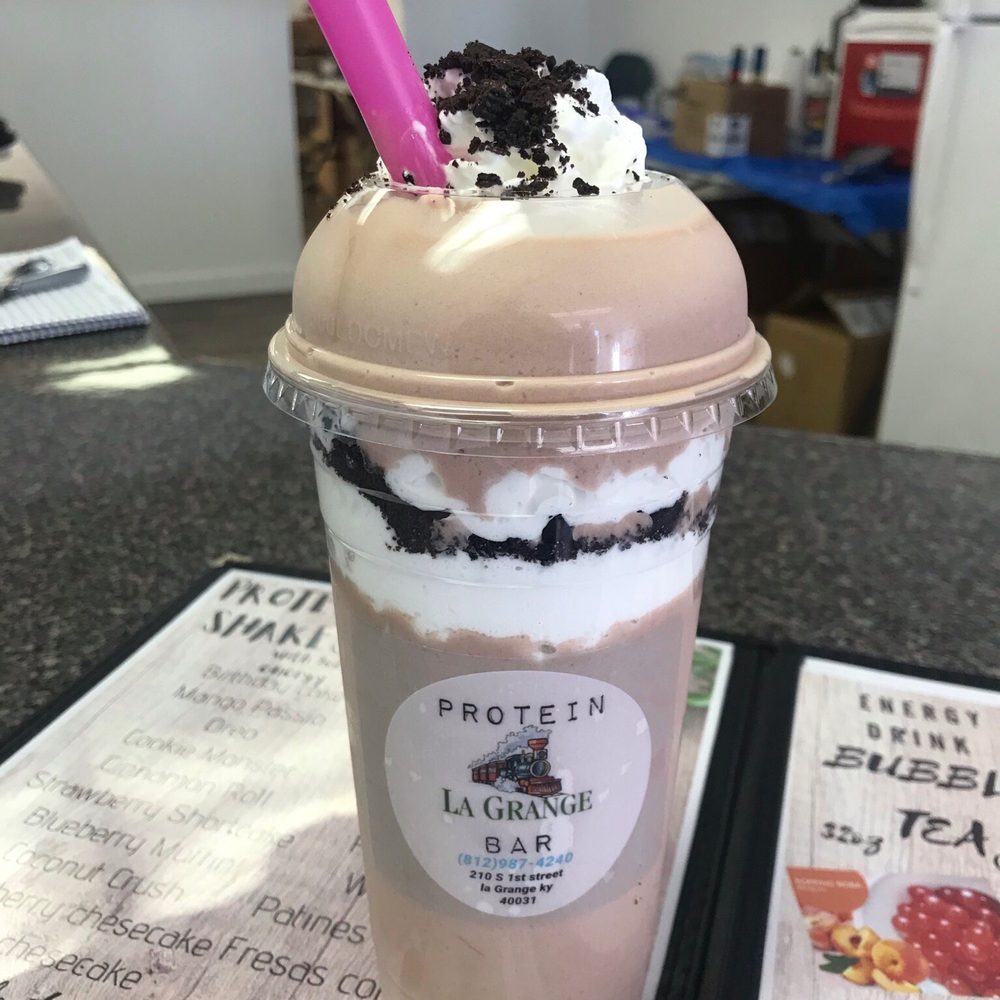 La Grange Protein Bar - Red velvet with Oreo - Juice Bars & Smoothies Near Me - La Grange, Kentucky La Grange Protein Bar - Red velvet with Oreo - Juice Bars & Smoothies Near Me - La Grange, Kentucky