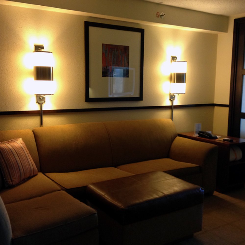 Hyatt Place Secaucus/Meadowlands - Sofa area. The TV can across the way pivots so it can be watched from here or from bed. - Hotels Near Me - Secaucus, New Jersey Hyatt Place Secaucus/Meadowlands - Sofa area. The TV can across the way pivots so it can be watched from here or from bed. - Hotels Near Me - Secaucus, New Jersey