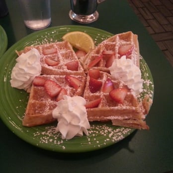 Crazy Burger - Fresh Strawberries on my Belgian waffle. Yummy! - Juice Bars & Smoothies Near Me - Narragansett, Rhode Island Crazy Burger - Fresh Strawberries on my Belgian waffle. Yummy! - Juice Bars & Smoothies Near Me - Narragansett, Rhode Island