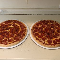 Depot Square Pizzeria - Pepperoni pizzas yummy!!