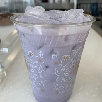 Hidden Grounds Chai & Coffee House - Taro Iced Latte - Coffee & Tea Near Me - Hoboken, New Jersey