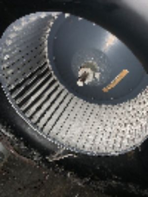 before and after of a furnace/condenser cleaning! - when you fail to clean the motor after cleaning your ducts, you let that same dust right back into the unit. every single time. call today !