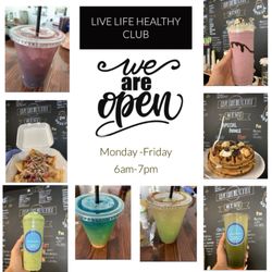 Live Life Healthy Smoothie Shop - Open all day and weekends