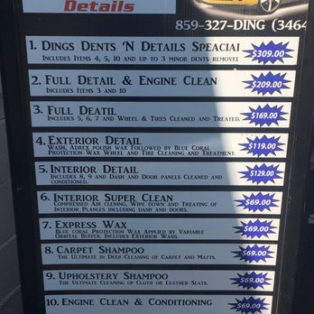 Jeffs Car Wash - Cost for detailing - Car Wash Near Me - Lexington, Kentucky Jeffs Car Wash - Cost for detailing - Car Wash Near Me - Lexington, Kentucky