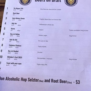 The Druery Brewery - The menu on October 12, 2025. - Brewpubs Near Me - Trenton, New Jersey The Druery Brewery - The menu on October 12, 2025. - Brewpubs Near Me - Trenton, New Jersey