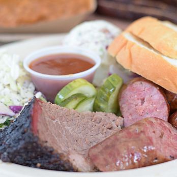 Micklethwait Craft Meats - 2 Meat Plate with Brisket and Sausage and 2 Sides - Food Trucks Near Me - Austin, Texas