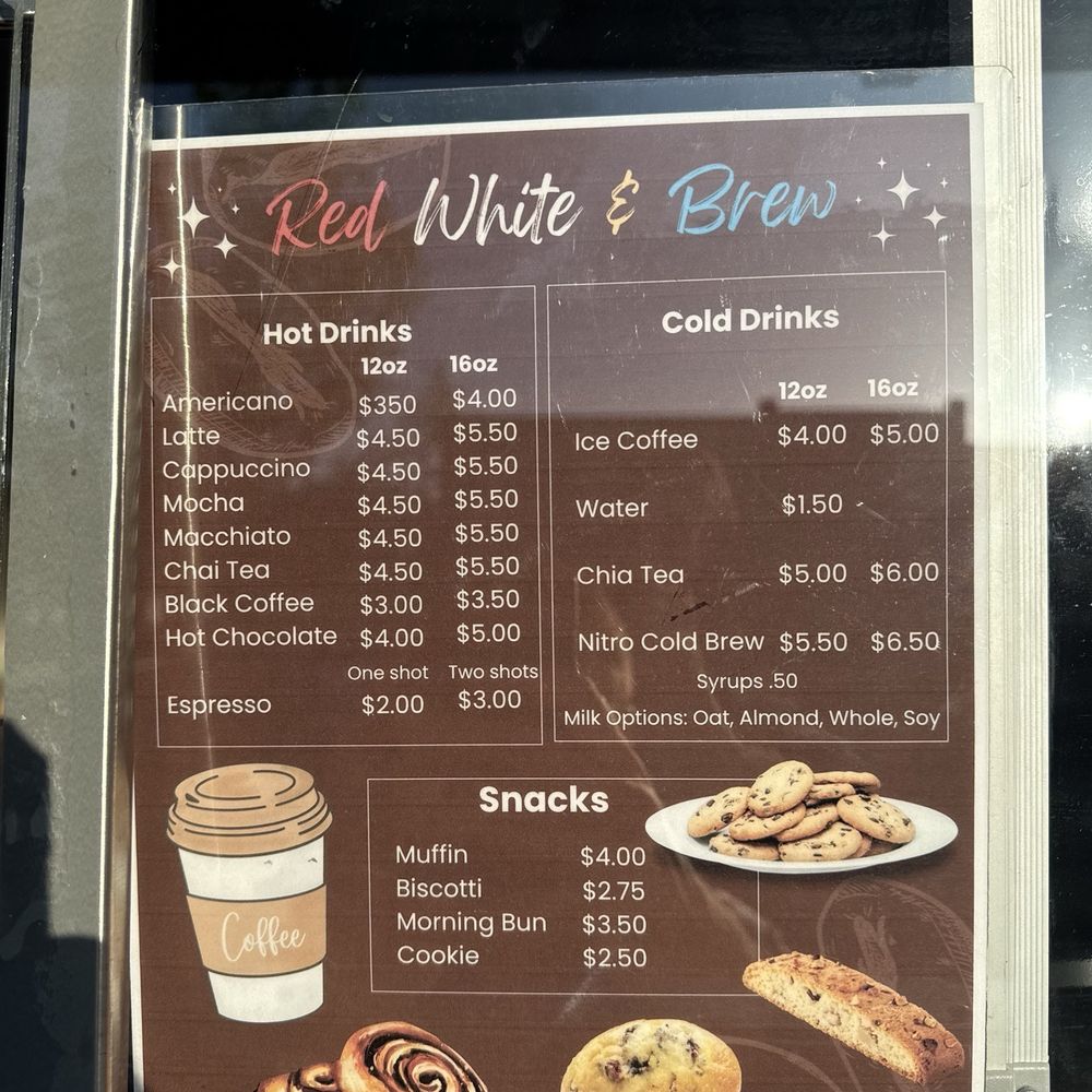Red White & Brew - Menu - Coffee & Tea Near Me Red White & Brew - Menu - Coffee & Tea Near Me
