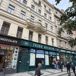 Havelská Koruna - Approaching front of restaurant.