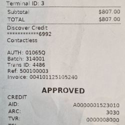 Alan Optical - Payment to Alan Optical