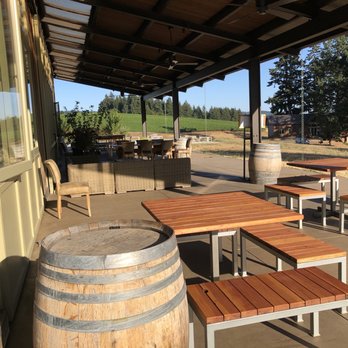 Soter Vineyards - Wine tasting with a view, shade and ceiling fans. - Wineries Near Me - Carlton, Oregon Soter Vineyards - Wine tasting with a view, shade and ceiling fans. - Wineries Near Me - Carlton, Oregon
