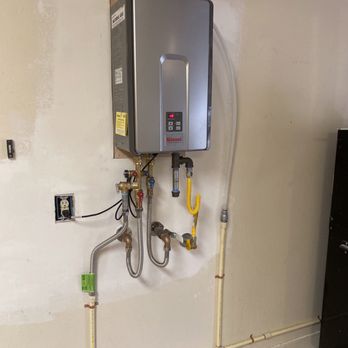 Andre's Pro Plumbing - Tankless water heater RL94i - Plumbing Near Me - San Antonio, Texas