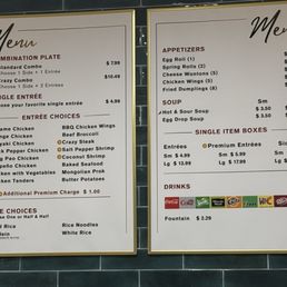 Menu Menu