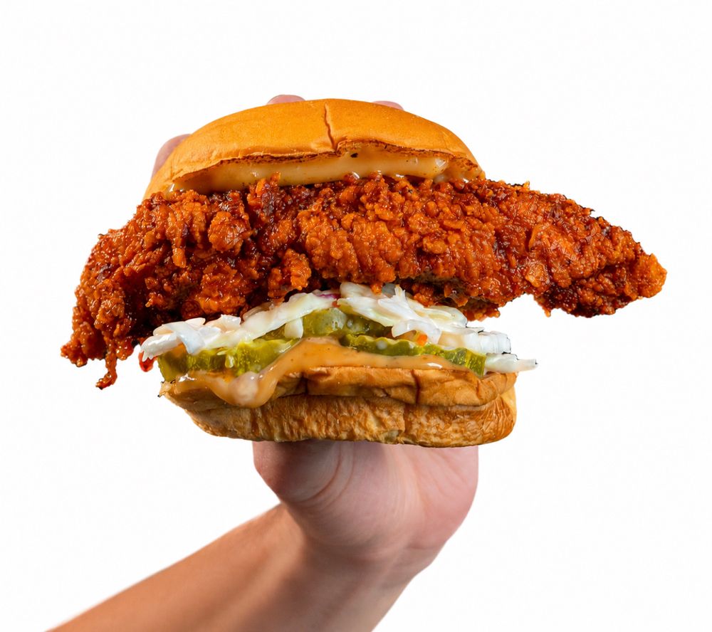 Food from Cluck Face Nashville Hot Chicken