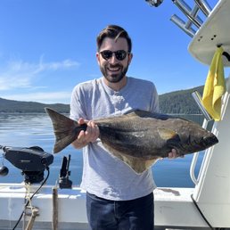 8 LB HALIBUT THAT WE NAMED ROY 8 LB HALIBUT THAT WE NAMED ROY