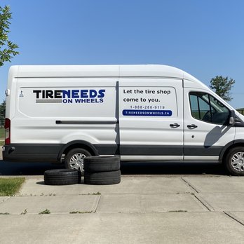 Tire Needs On Wheels - The Tire shop comes to you! Meryck works on the the tires in his mobile tire shop on wheels. - Tires Near Me