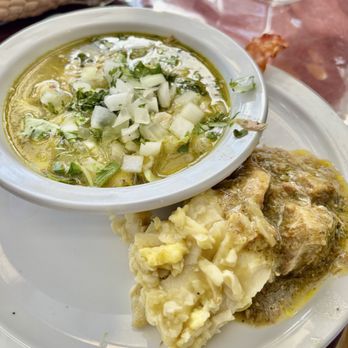 Cafe La Fonda - Posole and enchilada casserole - Breakfast & Brunch Near Me - Santa Barbara, California Cafe La Fonda - Posole and enchilada casserole - Breakfast & Brunch Near Me - Santa Barbara, California