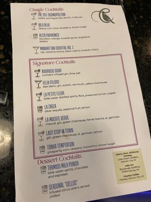 Menu photo 6 Cardinal Atlantic City, NJ