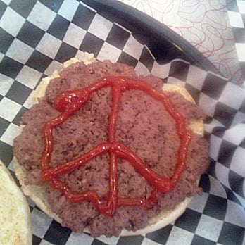 Deerhead Hot Dogs - My "peaceburger" - Hot Dogs Near Me - Newark, Delaware
